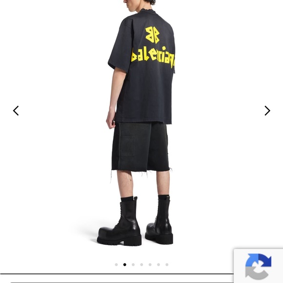 Balenciaga Boxy Oversized Tape Tee Size L - Picture 9 of 11